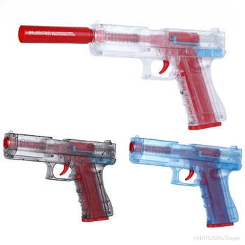 Пистолет Игрушечный Пистолет Матовая Прозрачная Пусковая Установка Мягкая Пуля Пистолет G17 Usp Кольт Пистолет Дети Взрослые Игры На Открытом Воздухе Подарок Мальчику На День Рождения 2023 Новый